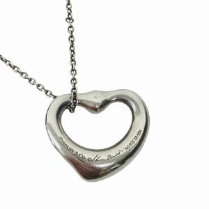 TIFFANY&Co. オープンハート ネックレス ピンクサファイア シルバー SV925