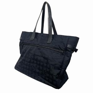 CHANEL ニュートラベルライン TGM トートバッグ ナイロンジャガード ココマーク 7番台 黒 ブラック