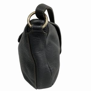 FURLA レザー ショルダーバッグ 斜め掛け ロゴ 黒 ブラック 0106