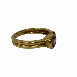 TIFFANY&Co. ピンクトルマリン 指輪 750 18K イエローゴールド