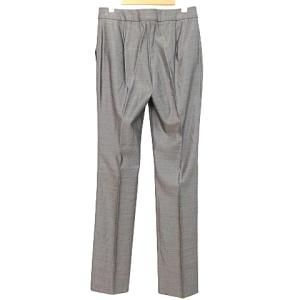 Max Mara 白タグ 国内正規 美品 パンツ スラックス シルク混 薄手 無地 I42 US8 L相当 グレー