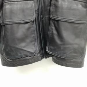 COACH ラムレザー レザー コート ジャケット ダブルジップ ポルトガル製 S ブラック