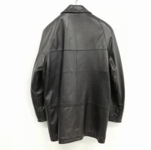 COACH ラムレザー レザー コート ジャケット ダブルジップ ポルトガル製 S ブラック