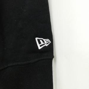NEW ERA 美品 スウェット ロゴ トレーナー クルーネック コットン L ブラック