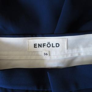 ENFOLD 美品 テーパードパンツ  スラックス 3008S231-0560 紺 ネイビー 36 約S相当 0515