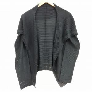 me ISSEY MIYAKE 美品 18AW シャツ ブラウス プリーツ 長袖 ブラック