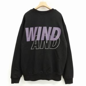 WIND AND SEA WDS-SEA-Q2-01 スウェット シャツ トレーナー トップス 美品 L ブラック