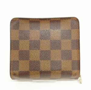 LOUIS VUITTON N61668 CA0929 コンパクトジップ ダミエ エベヌ 財布 二つ折り