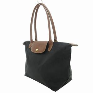Longchamp プリアージュ トートバッグ ハンドバッグ コンパクト ナイロン 黒 ブラック