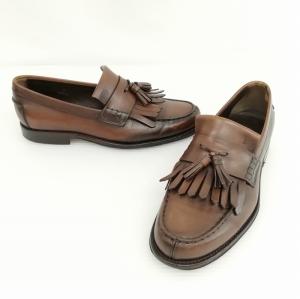 TOD'S キルト タッセル ローファー スリッポン レザー シューズ ビジネス ドレス 7 ブラウン
