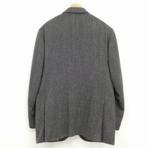 Paul Stuart ヘリンボーン ウール カシミヤ 段返り 3B ジャケット テーラード ブレザー 50 チャコール