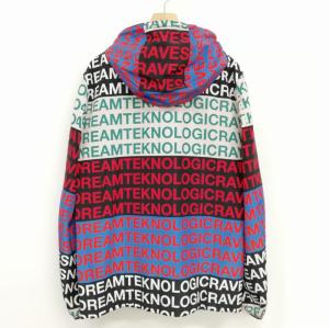 DIESEL オーバーサイズ 総柄 フーデッド ジャケット パーカー ブルゾン S マルチカラー