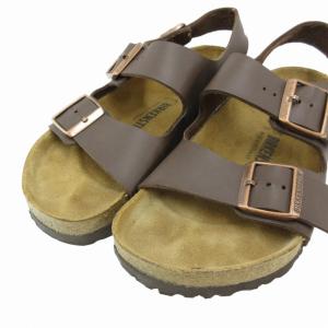 BIRKENSTOCK アリゾナ ストラップサンダル シューズ 38 24.5?p 茶 ブラウン