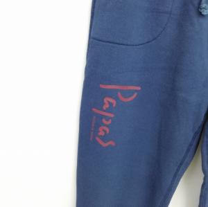 Papas スウェット パンツ ロゴプリント 美品 48 M ネイビー