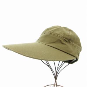 サンバイザー キャップ 帽子 キャンバス ベージュ