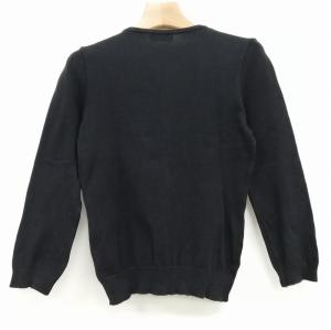 BURBERRY BLUE LABEL カーディガン ノバチェック 長袖 ブラック コットン M