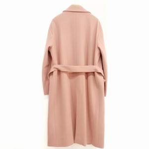 23区 SCWOHW0601 ソフトコンプレストスムースコート 17AW チェスター ロング コート 美品 38 ピンク系