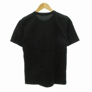BURBERRY BLACK LABEL Tシャツ カットソー 半袖 クルーネック チェック柄 2 M 黒 ブラック