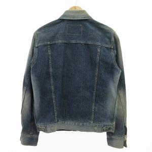 BURBERRY BLUE LABEL デニムジャケット Gジャン イエローステッチ ホースロゴボタン L インディゴ 青