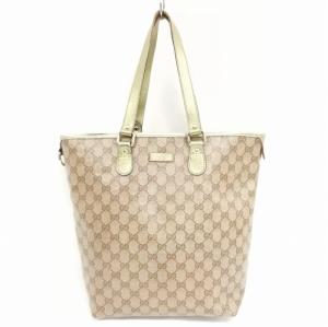 GUCCI 189896 GGプラス GGスプリーム トートバッグ PVCキャンバス ベージュ系
