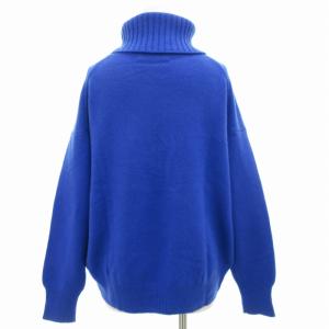 SHIPS ウールカシミヤタートルネックプルオーバー セーター ニット 長袖 青 ブルー 316-15-0043