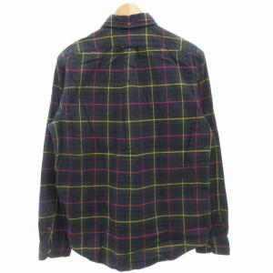 RALPH LAUREN ボタンダウンシャツ カジュアル BD 長袖 チェック M 紺 ネイビー 緑 グリーン