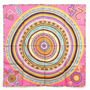 カレ90 FRANCE PARIS 24 Fbg 大判 スカーフ マルチカラー