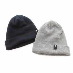 美品 ニット帽 ワッチキャップ 2点セット 黒 ブラック グレー NN41314