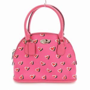COACH F33852 ハンドバッグ バレンタイン ハート柄 ピンク