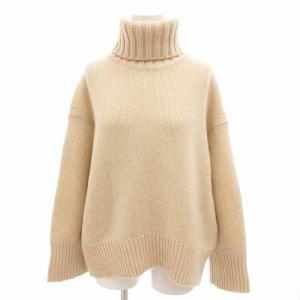 美品 17AW タートルネックニット セーター ウール S ベージュ