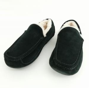 UGG australia 1101110 ASCOT アスコット ムートン モカシン スリッポン シューズ 27cm ブラック
