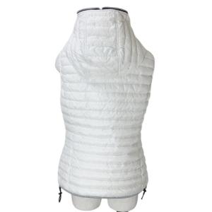 DUVETICA ダウンベスト フルジップ フード ポリアミド 42 日本サイズL相当 白 ホワイト X