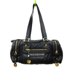 ボストンバッグ ミニ 多収納 レザー A4 黒 ブラック