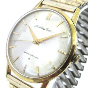 LINER 腕時計 ライナー 金無垢 K18 手巻 23石 アンティーク 伸縮バンド ゴールド シルバー K122210