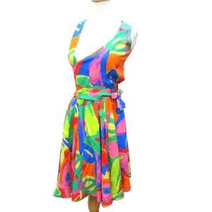 国内正規 ワンピース レーヨン 40 M マルチカラー タグ付き IBS91 C040204