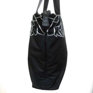Marcelo Burlon 17SS トートバッグ ASIER ショッピングバッグ 国内正規 レザーパッチ 総柄 B4 黒 ブラック