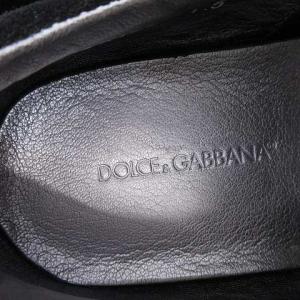 DOLCE&GABBANA スニーカー ベルクロ クロス ロゴ レザー切替