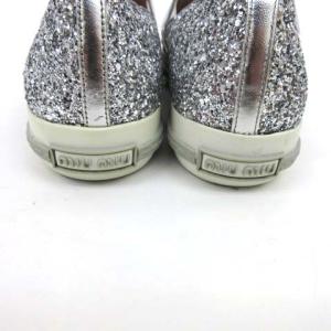 miumiu スリッポン スニーカー グリッター メタルトゥ
