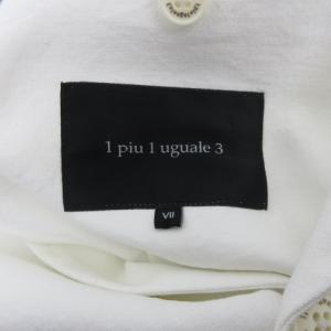 1PIU1UGUALE3 テーラードジャケット WRINKLE 2B JKT シングル 2B ホワイト