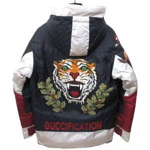 GUCCI ダウンジャケット スノーボー ダウンジャケット ハンド刺繍 マルチカラー 495715