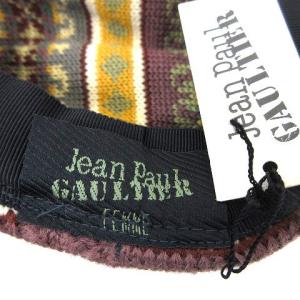 Jean Paul GAULTIER FEMME フェイクレザーxニット ハンチング ヴィンテージ