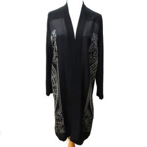 19AW ツイルレーヌ カーディガン 占星術柄 カシミヤ シルク コート 42