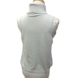 HERMES マルジェラ期 ニット ベスト シルク カシミヤ混 切替 エメラルドグリーン