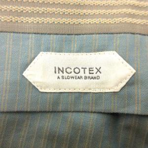 INCOTEX SLOWEAR ウール スラックス パンツ SUPER100'S スリムフィット テーパード 50 グレー