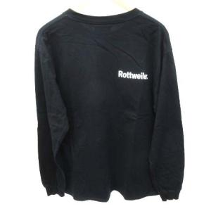 ROTTWEILER 20AW Tシャツ 長袖 クルーネック ロゴプリント Original LS Tee RW-20A0630 コットン L 黒