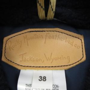 Rocky Mountain FeatherBed ダウンベスト Christy vest グースダウン ヨーク スナップボタン ナイロン 38 M 紺 ネイビー C031205