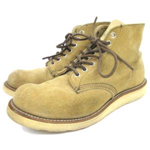 95年製 半円犬タグ 8167 アイリッシュセッター期 ブーツ スエード プレーントゥ ワーク 革紐 良質レザー 7 1