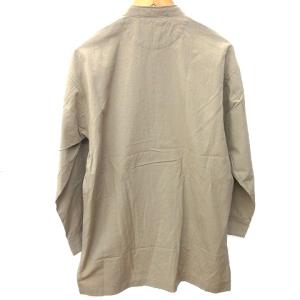 OLD JOE 191oj-sh04 long tail night shirts バンドカラー シルク リネン混