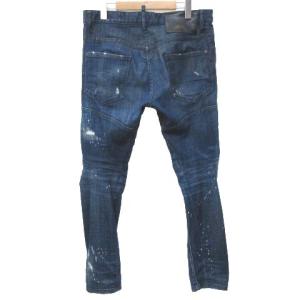 DSQUARED2 18AW TIDY BIKER JEAN タイディーバイカージーンズ DARK WORKED VERTICAL SLASH ストーンウォッシュ