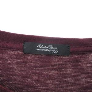 UNDERCOVERISM 猫Tシャツ 5分袖 カットソー ネコ H8806 キャット プリント 1 サイズS ワイン エンジ 